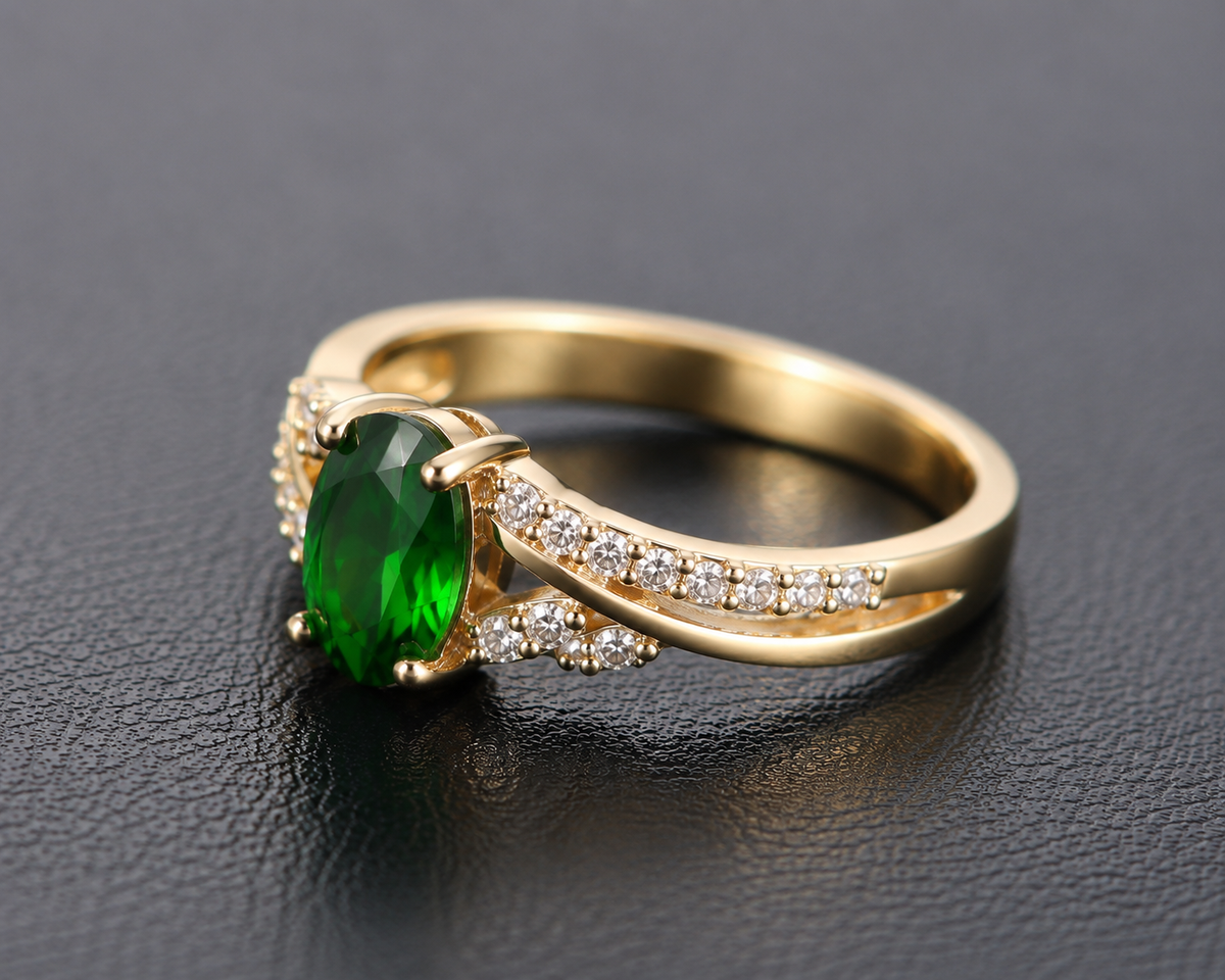 Oval Elegance Zircon Ring